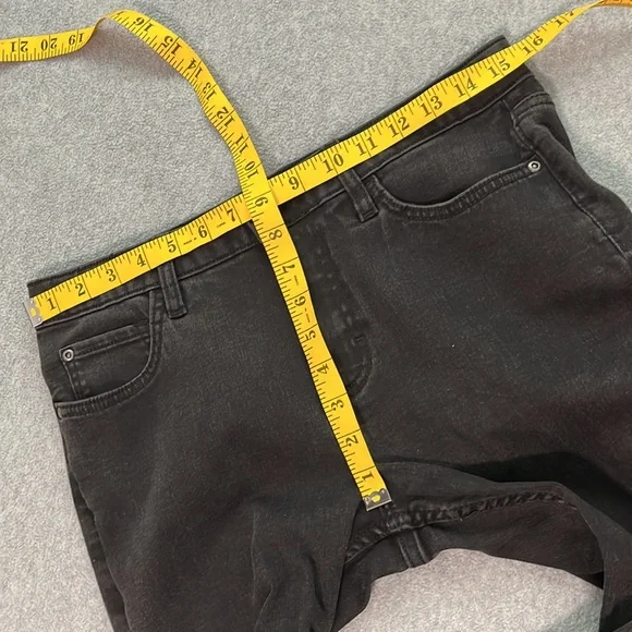 Lee Black Bootcut Jeans 10 Petite Stretch Denim High Rise Western - Picture 5 of 8